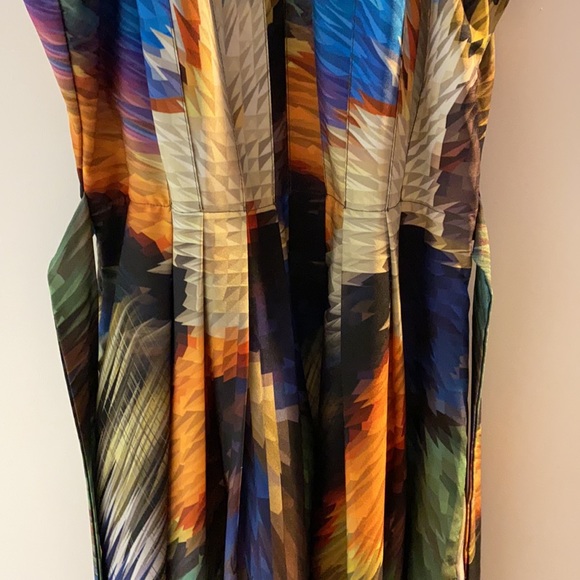 Anthropologie sleeveless vibrant maxi dress. - Picture 3 of 4